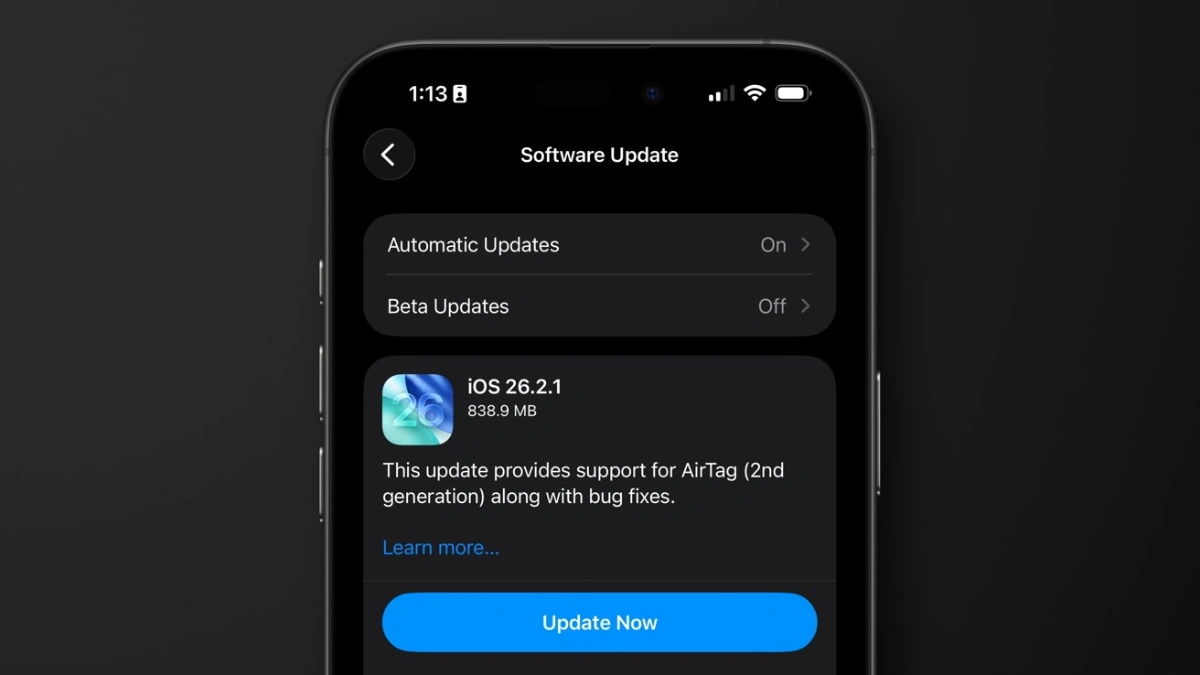 Apple’s iOS 26.2.1 Update Rolls Out With AirTag 2 Support and Bug Fixes — Here’s Why You Should Consider Installing It